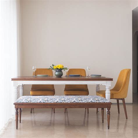 Frida Wooden Dining Bench | Buy Best Woodne Dining Benches Online