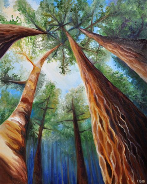 Painting Of Trees On Canvas At Paintingvalley Explore Collection