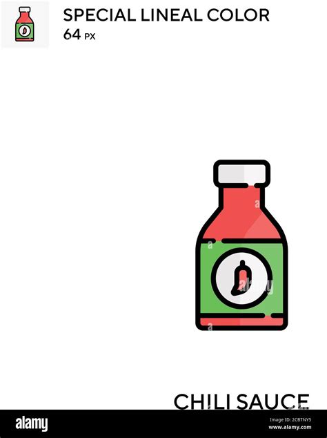 Chili Sauce Special Lineal Color Vector Icon Chili Sauce Icons For Your Business Project Stock