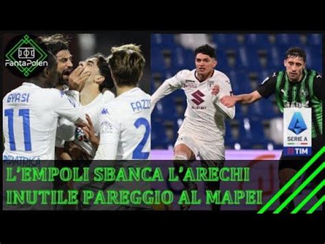 Salernitana Empoli Sassuolo Torino Il Commento Degli Anticipi Di