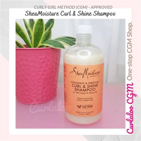 Curlaloo CGM Shea Moisture Curl Shine Shampoo SheaMoisture Coconut