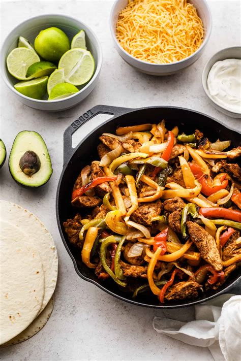 One Pan Chicken Fajitas