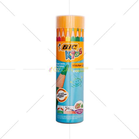 Bic Evolation Üçgen JUMBO 12 KURU Boya Kalemi