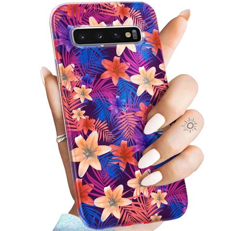 ETUI DO SAMSUNG GALAXY S10 PLUS WZORY TROPIC TROPIKALNE TROPIKI