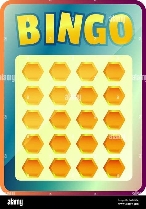 A Classic Bingo Game Board Stock Vector Image And Art Alamy