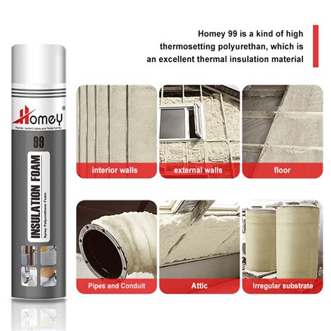 Homey 99Spray Polyurethane Foam Homey Sealant And Adhesive