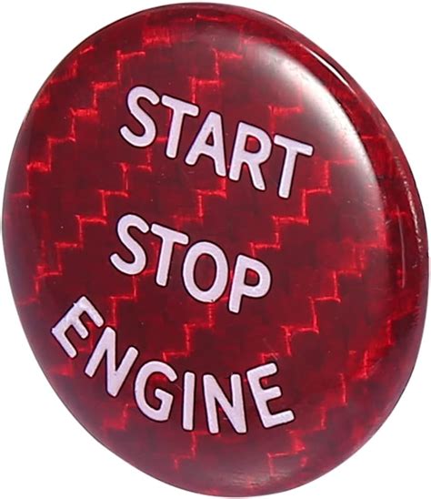 Amazon X AUTOHAUX Car Engine Start Stop Button Cap With Ring Kit