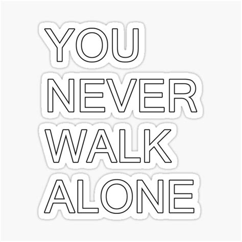 Bts You Never Walk Alone Text Sticker For Sale By The Sweetrelief