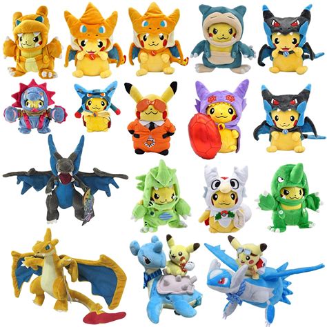 Cosplay Pokemon Pl Sch Spielzeug Puppen Pikachu Charizard X Y Anime