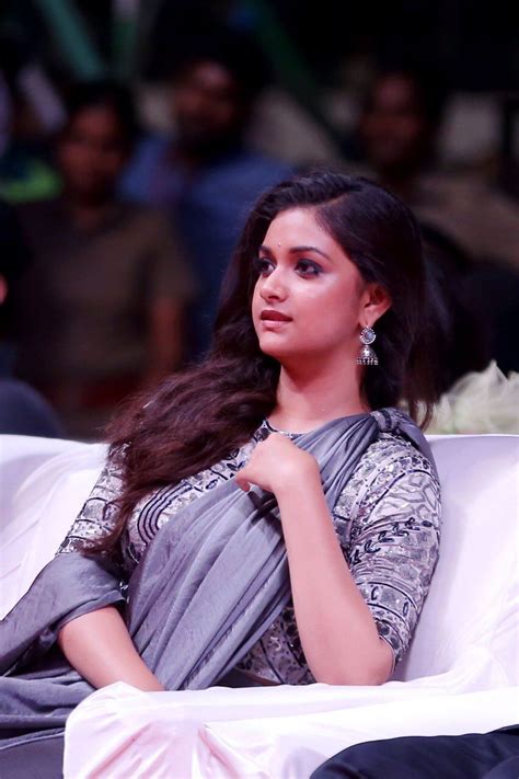 Keerthi Suresh Most Beautiful Indian Actress Beautiful Saree