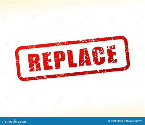 Replace Red Stamp Royalty-Free Stock Image | CartoonDealer.com #103099090