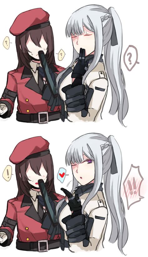 Ak 12 And Female Commander Girls Frontline Drawn By Hinaox