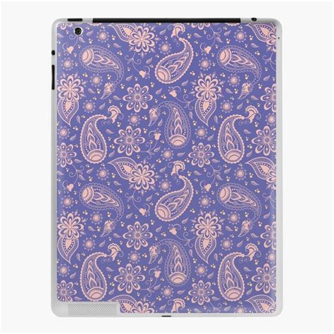 A Purple And Pink Paisley Pattern Ipad Case With An Intricate Design On