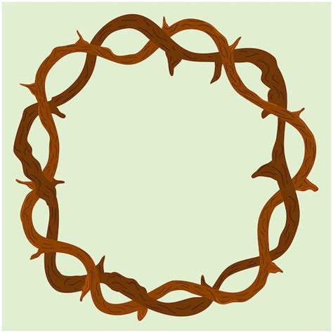 Premium Vector Illustration Of The Crown Of Thorns Jesus Wore