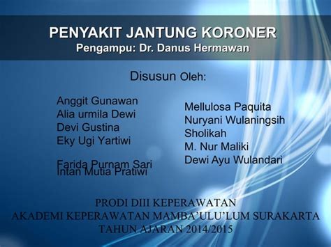 Penyakit Jantung Koroner PPT