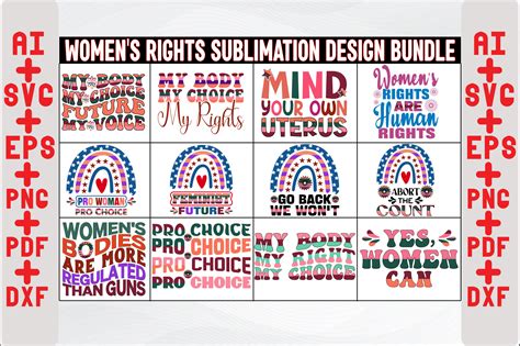 Women S Rights Sublimation Design Bundle Graphic By Creativedesignshop