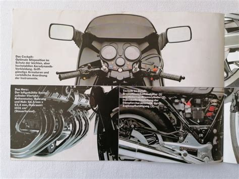 Original Prospekt Poster Honda Cbx Super Sport Brochure