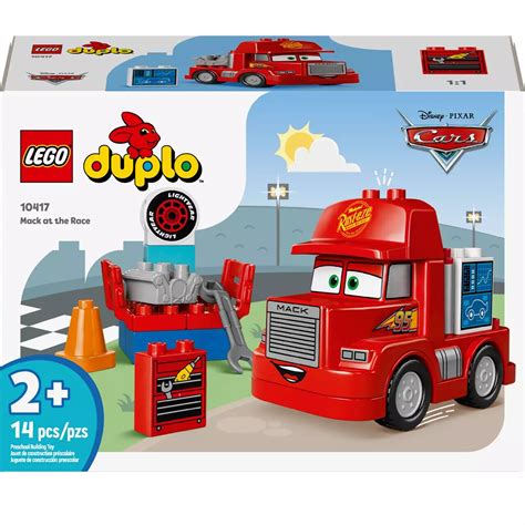 Lego Duplo Carros - Lego Duplo 14 Peças Mack na Corrida Carros Disney - 10417 - Fabrica da ...