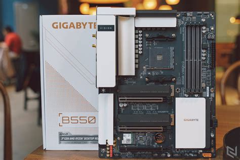 Hands on with the B550 Vision D motherboard, a beautifully designed ...