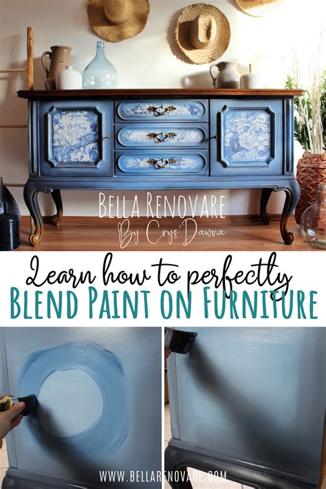 How To Perfect Blending Paint On Furniture Painting Furniture Diy