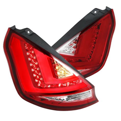 Spec D Tuning Led Bar Tail Lights For 2011 2013 Ford Fiesta Hatchback