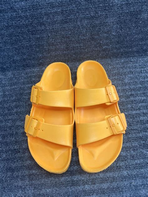 Birkenstock Arizona Eva Double Strap Orange Sandals S Gem