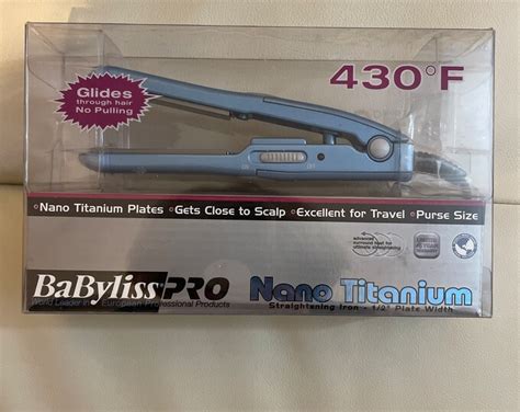 Babyliss Pro Nano Titanium Straightening Iron-1/2 Plate Width - Etsy