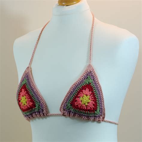 Bikini boho góra na szydełku Rękodzieło czapki zabawki