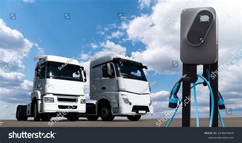 Electric Truck Charging Station Concept Stock Photo 2236678439 ...