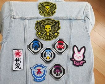 Overwatch Inspired Embroidery Iron On Patches Etsy