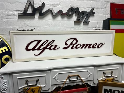 Dt S Illuminated Alfa Romeo Sign Pcarmarket