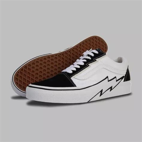 Tenis Vans Old Skool Bolt Lighting Rayos Urban Beach Meses sin interés