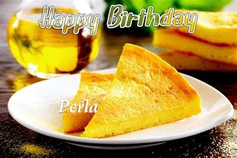 Happy Birthday Perla Song With Cake Images