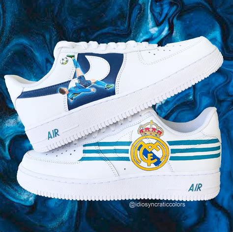 Real Madrid Air Force 1 Custom In 2023 All Nike Shoes Custom Nike