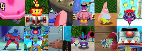 Collage Of All The Major Bosses Of Spongebob Squarepants Truth Or