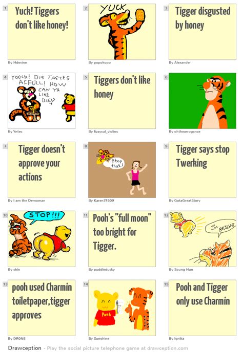 Yuck Tiggers Dont Like Honey Drawception