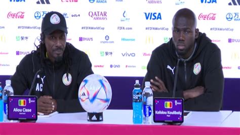 Suivez la conférence de préss de Aliou cissé et Koulibaly avant le