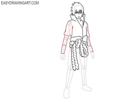 How to Draw Sasuke - Easy Drawing Art