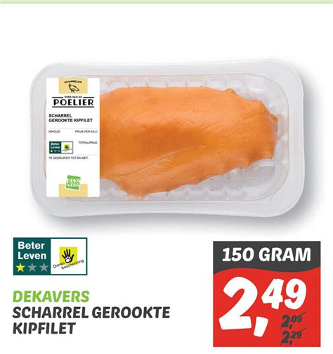 Dekavers Scharrel Gerookte Kipfilet Gram Aanbieding Bij Dekamarkt