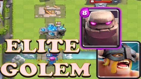 Best Golem Elite Barbarian Legendary Arena Deck Clash Royale How To Get To Arena 10 Youtube