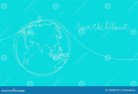 Save the Planet Concept, Vector Sketch Illustration Stock Vector - Illustration of tree, design ...