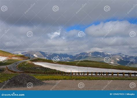 Beartooth Highway Pass in Montana on a Sunny Summer Day Stock Image ...