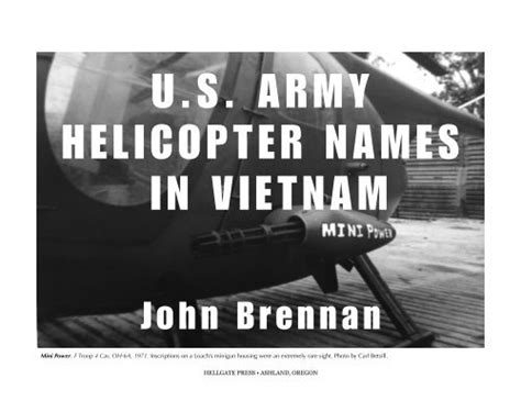 US Army helicopter names in Vietnam - Hellgate Press