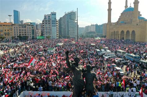 Lebanon Protesters Form Nationwide Human Chain Ibtimes