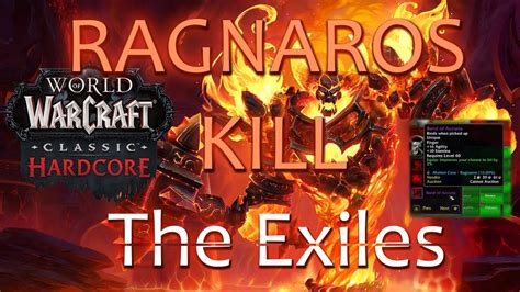 RAGNAROS KILL On WoW Hardcore Classic YouTube