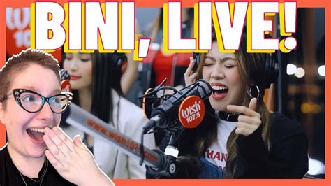 Reacting To Bini Live Wish Bus Karera And Strings Youtube