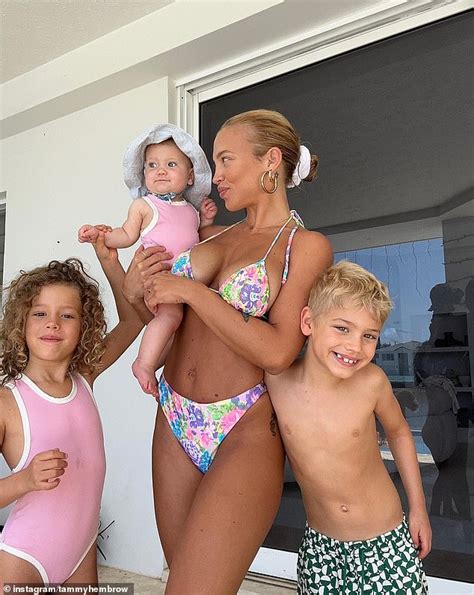 Tammy Hembrow Shows Off Incredibly Toned Physique In Colourful Bikini