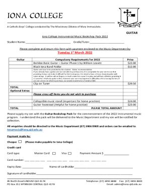 Fillable Online Iona College Fax Email Print Pdffiller