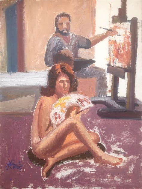 Alfred Le Petit Fine 1900 S French Post Impressionist Signed Oil Nude Lady At Dressing Table