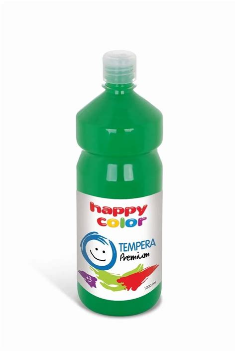 Farba Tempera Plakatowa Zielona 1000 Ml Premium Nr 5 Happy Color HA